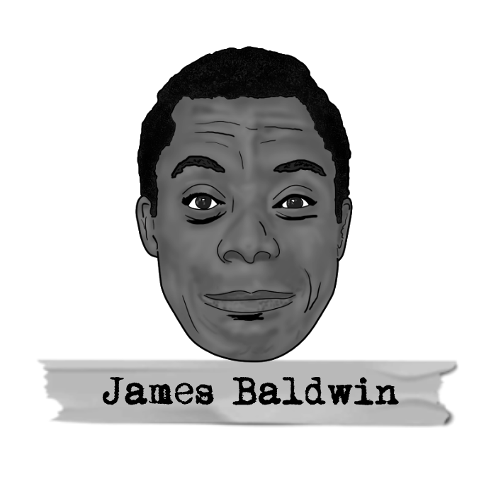 James Baldwin Sticker - Literary Heroes James Baldwin Sticker - Literary Heroes
