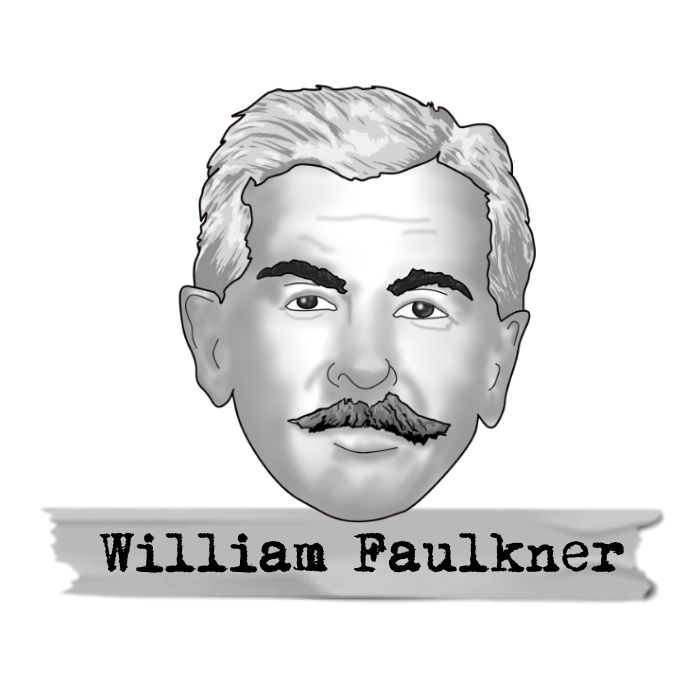 William Faulkner Sticker - Literary Heroes William Faulkner Sticker - Literary Heroes