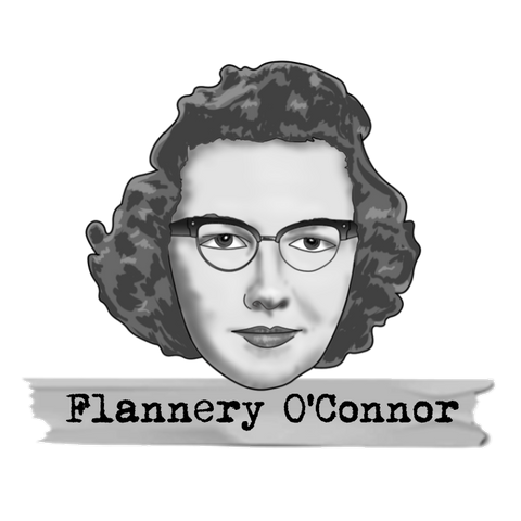 Flannery O'Connor Sticker - Literary Heroes