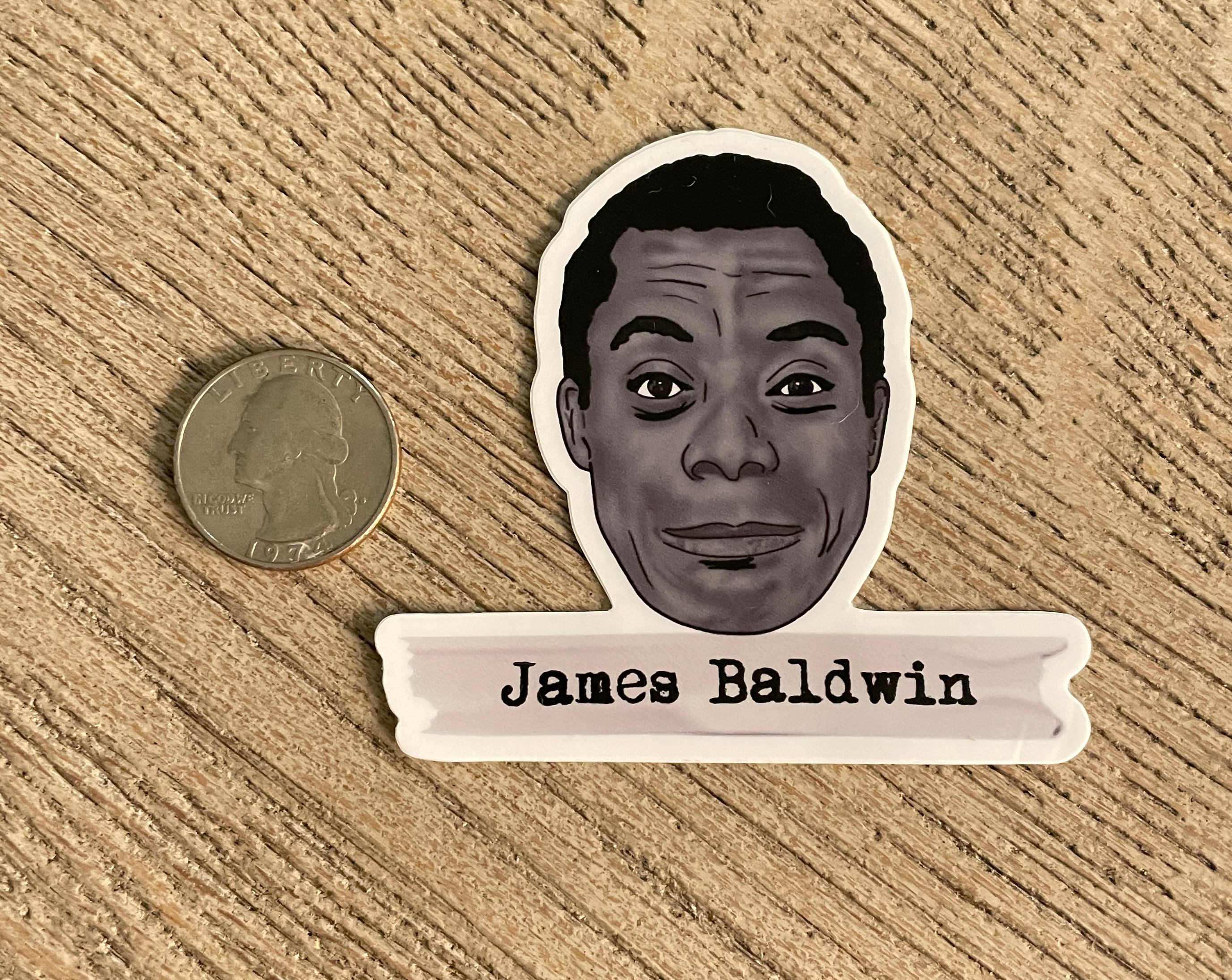 James Baldwin Sticker - Literary Heroes James Baldwin Sticker - Literary Heroes
