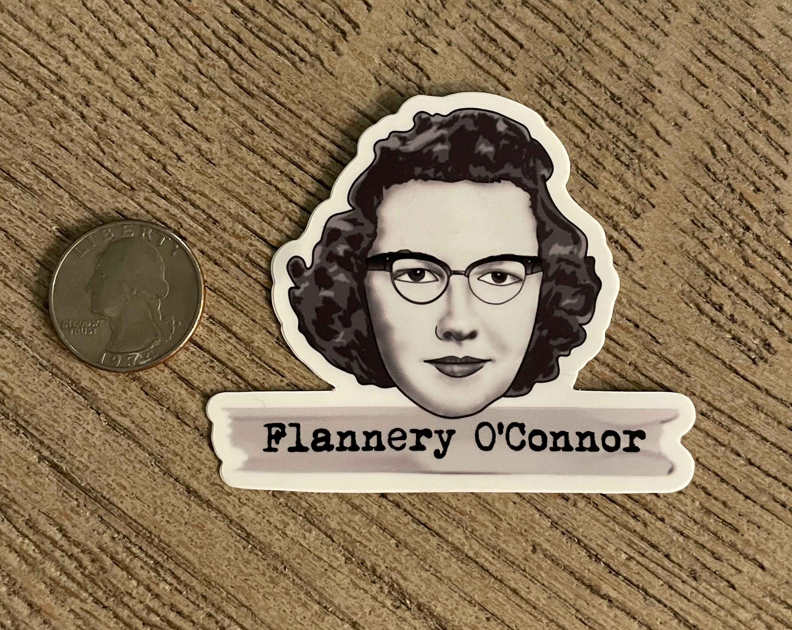 Flannery O'Connor Sticker - Literary Heroes Flannery O'Connor Sticker - Literary Heroes