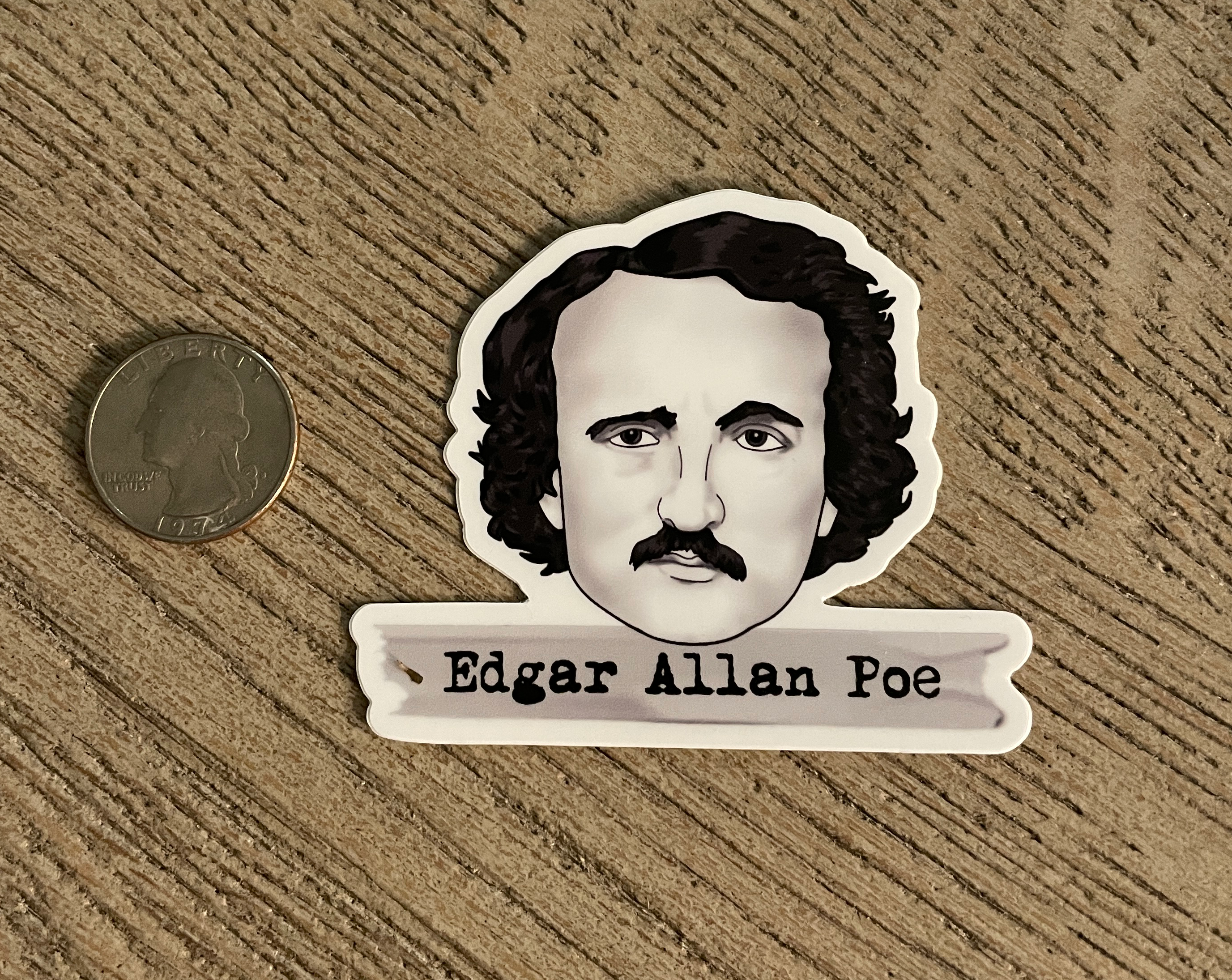 Edgar Allan Poe Sticker - Literary Heroes Edgar Allan Poe Sticker - Literary Heroes