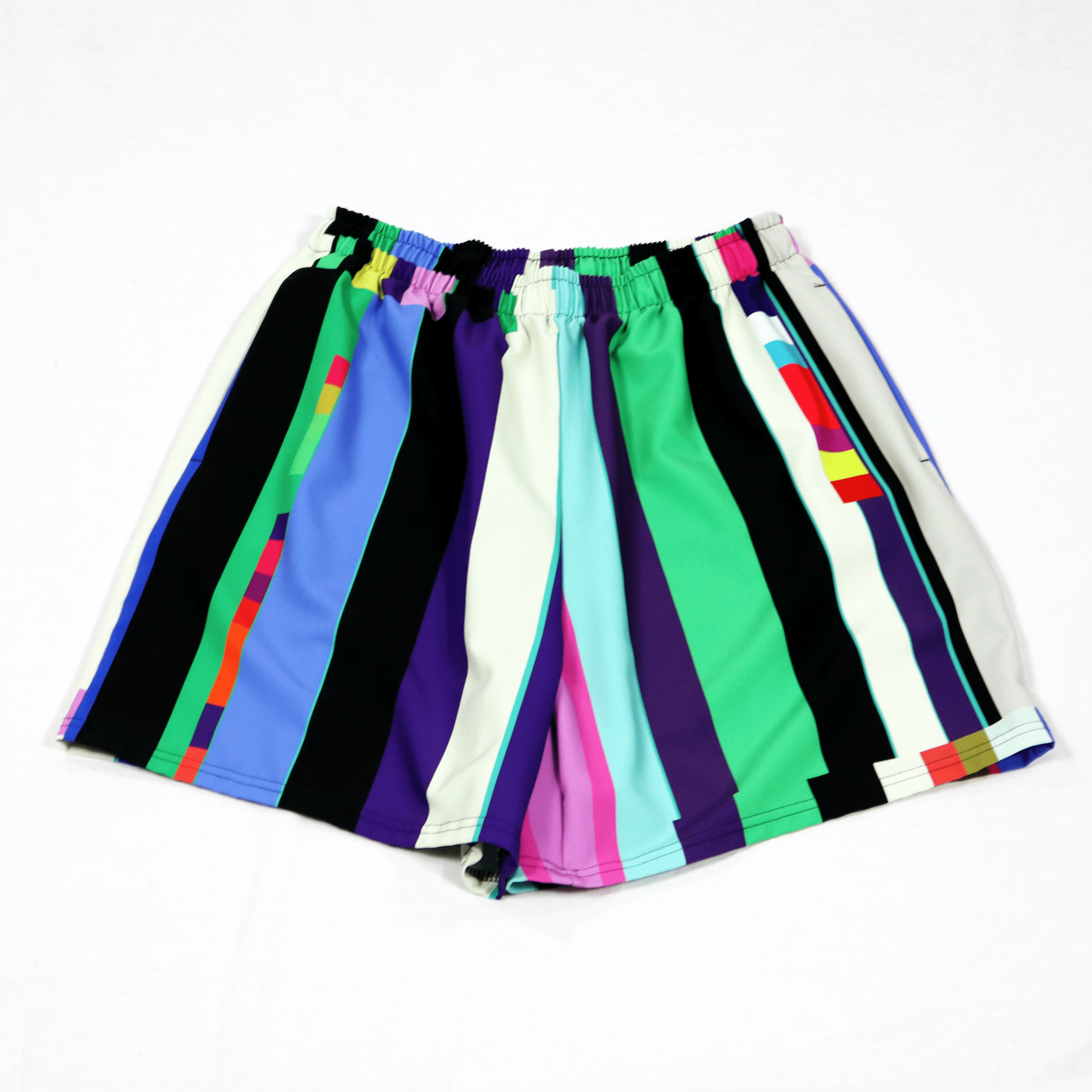 Glitch Print Brett Short Glitch Print Brett Short