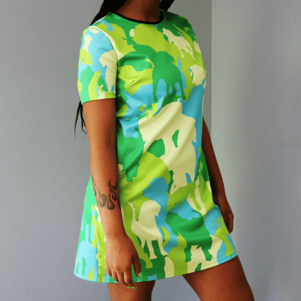 Pop Camo T-Shirt Dress