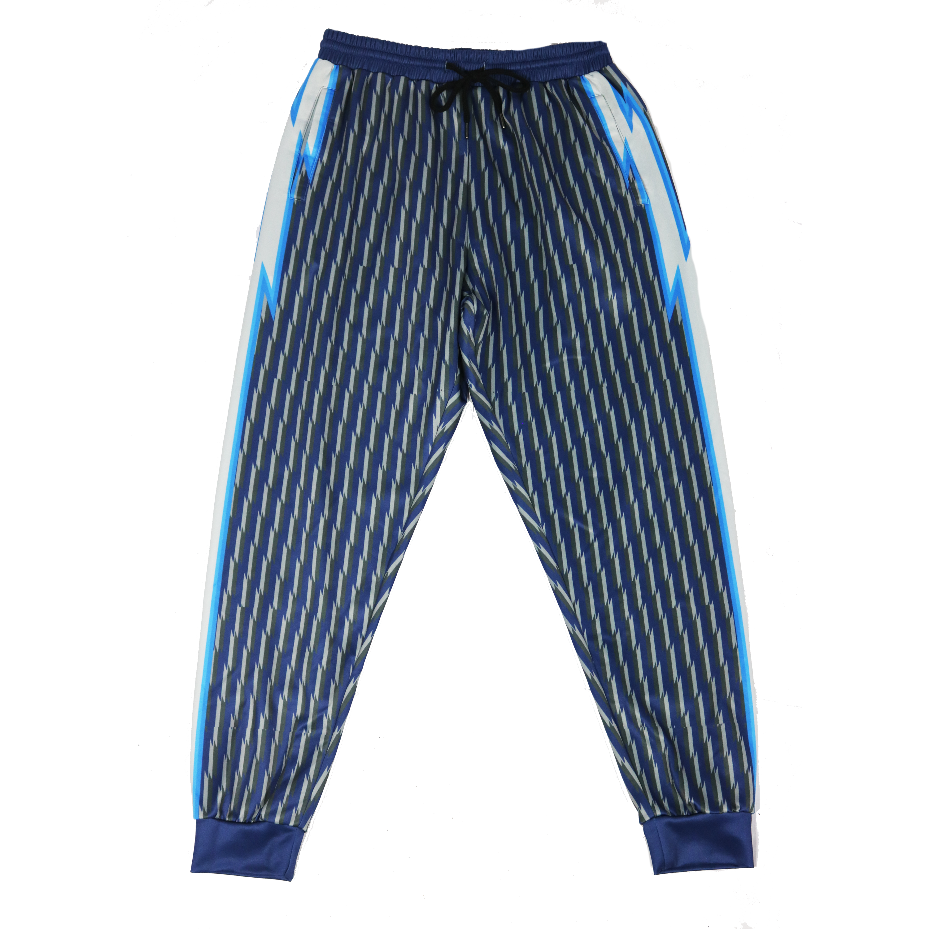 Navy Beagletooth Track Pants