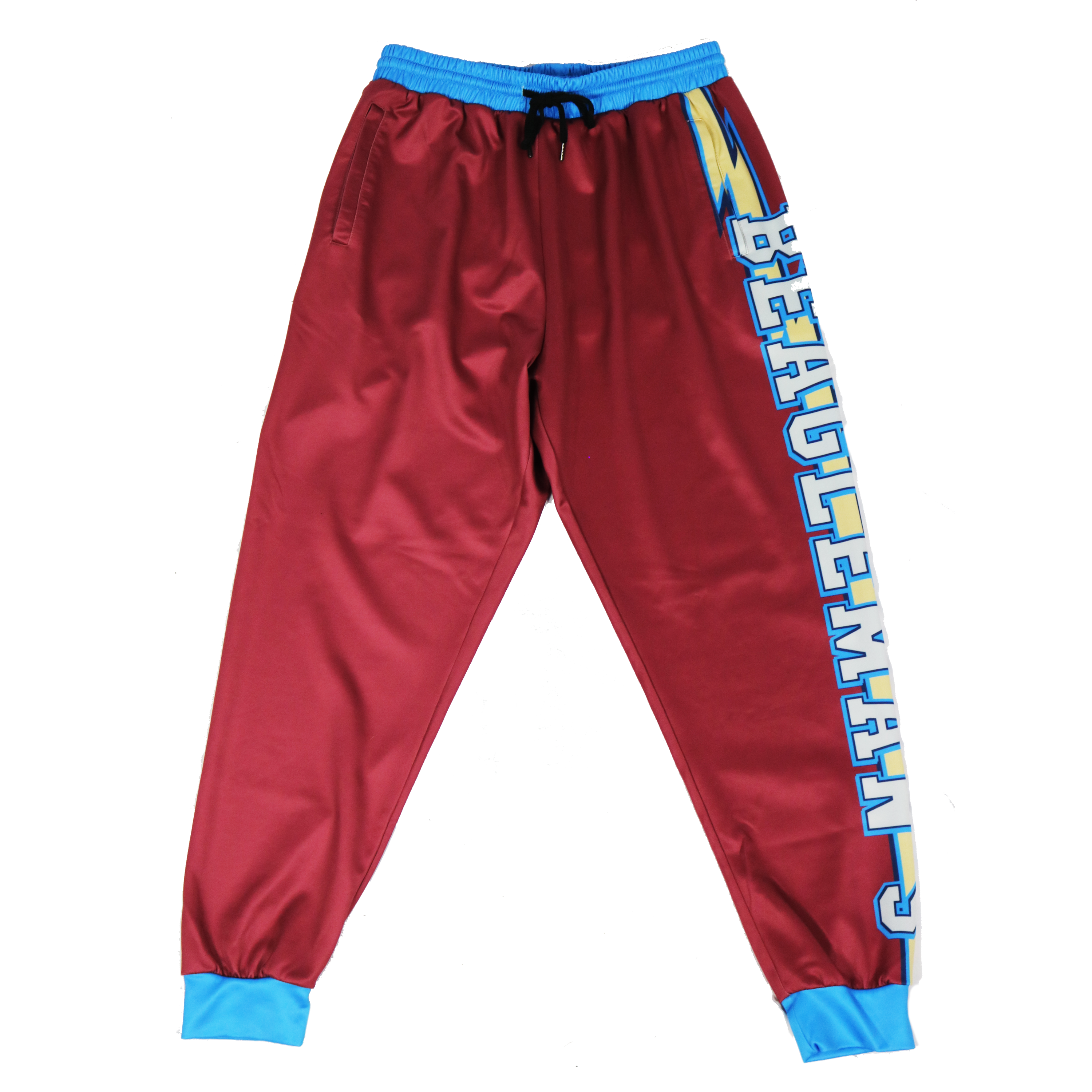 Burgundy Varsity Logo Track Pants