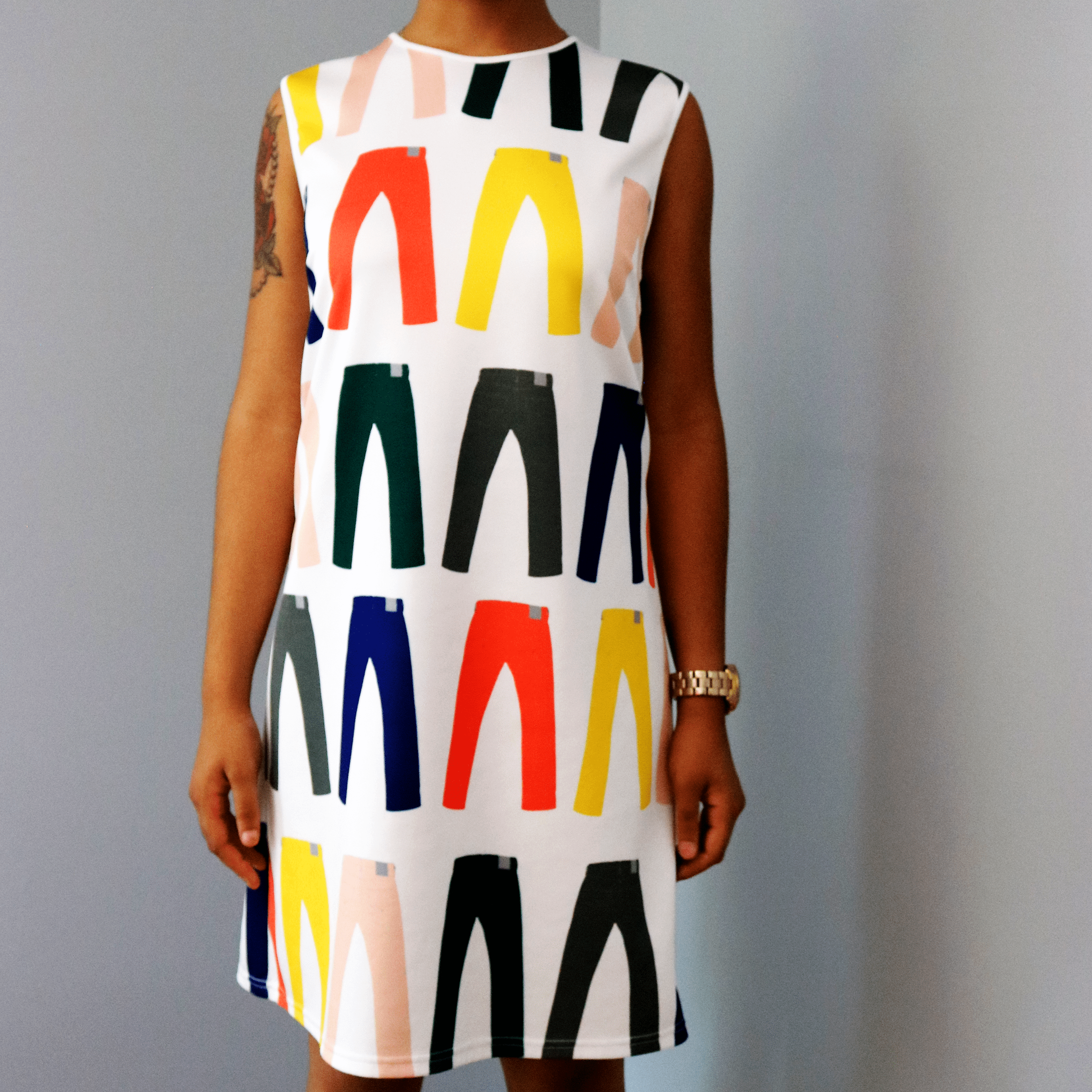 Jeans Print Tank Dress Jeans Print Tank Dress