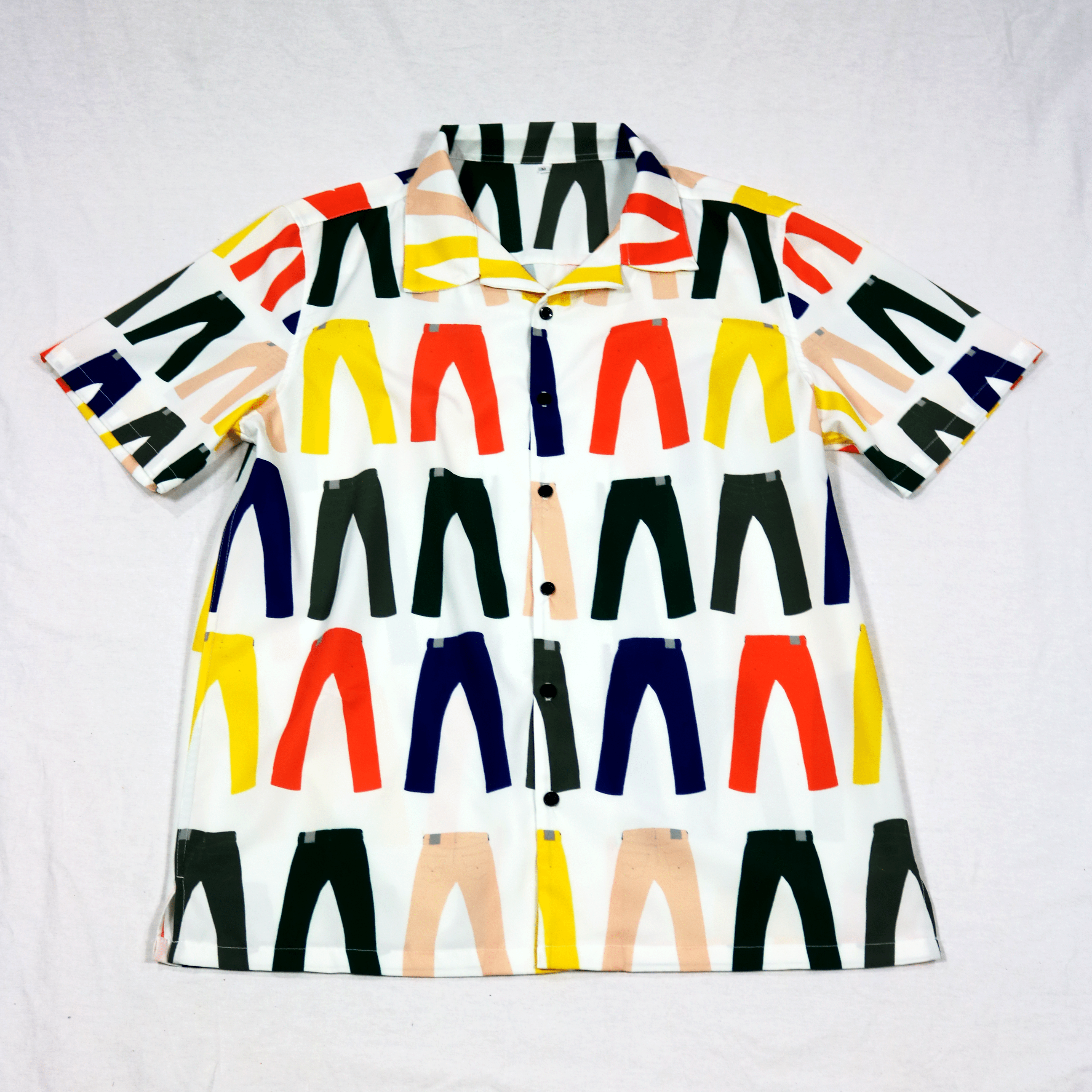 Jeans Print Camp Shirt Jeans Print Camp Shirt