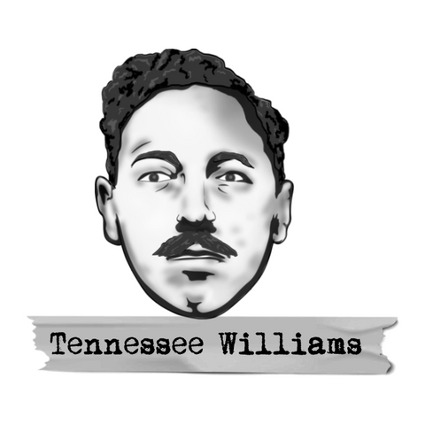 Tennessee Williams Sticker - Literary Heroes