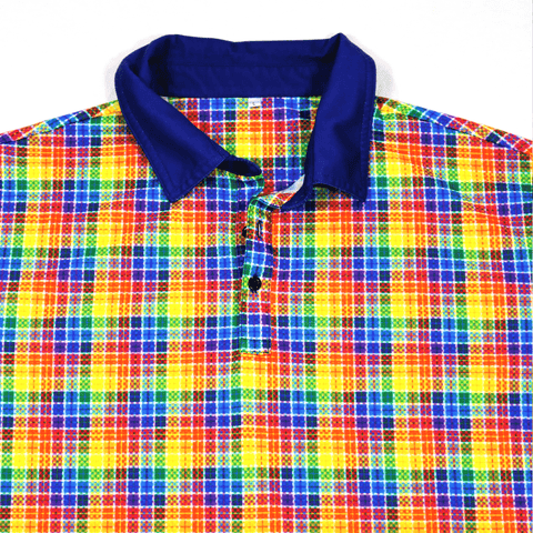 Pride Plaid Jersey Polo
