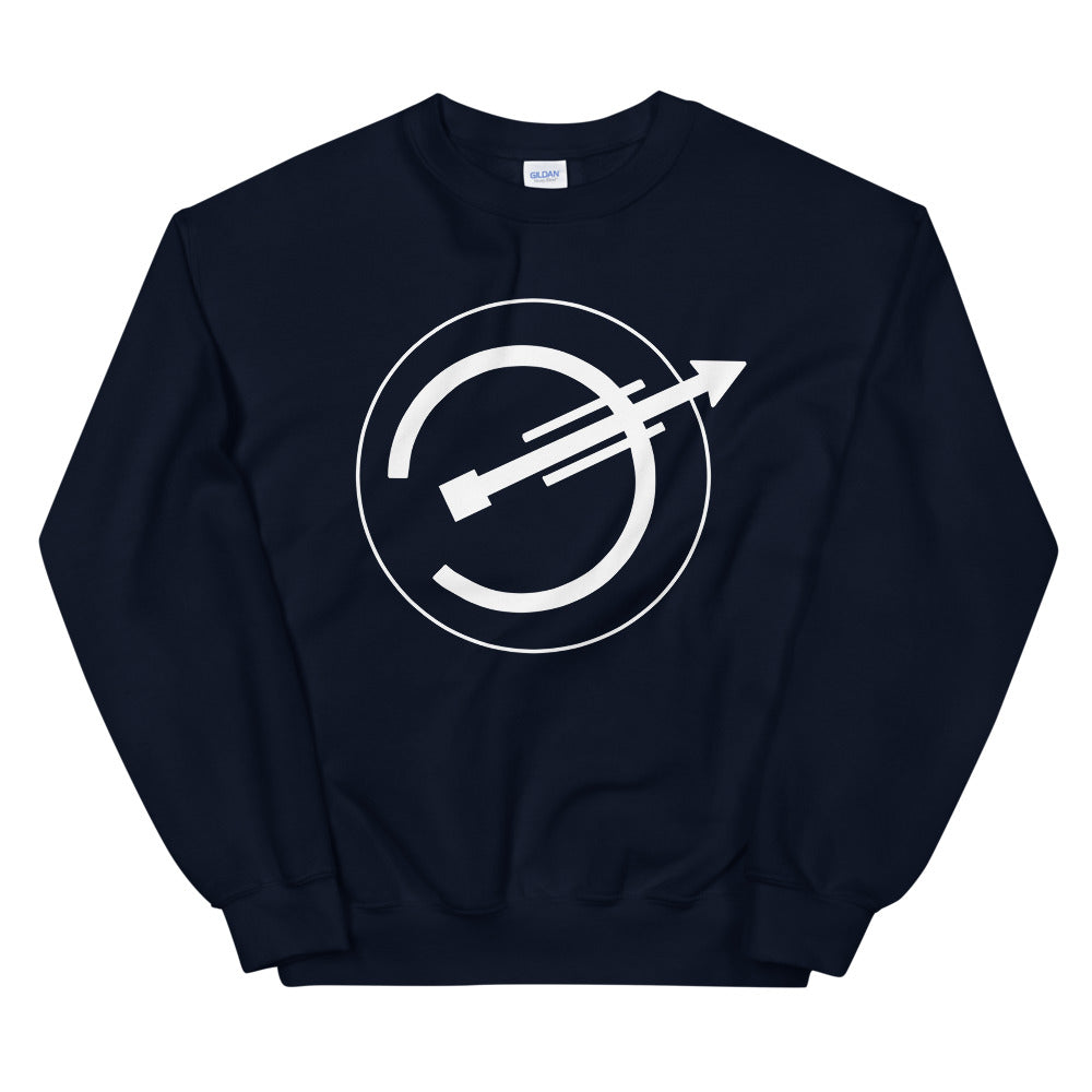 The New Futurists - White Logo Crewneck Sweatshirt