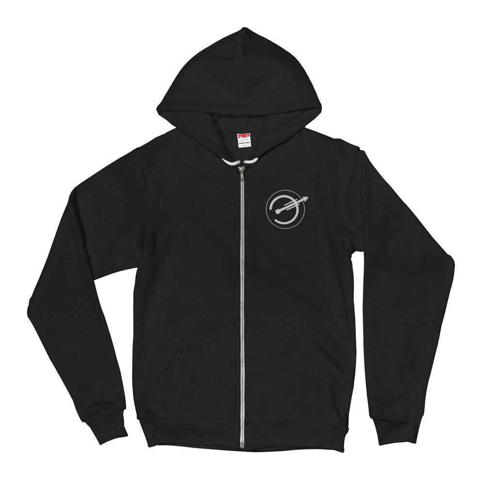 The New Futurists - White Logo Zip Hoodie The New Futurists - White Logo Zip Hoodie