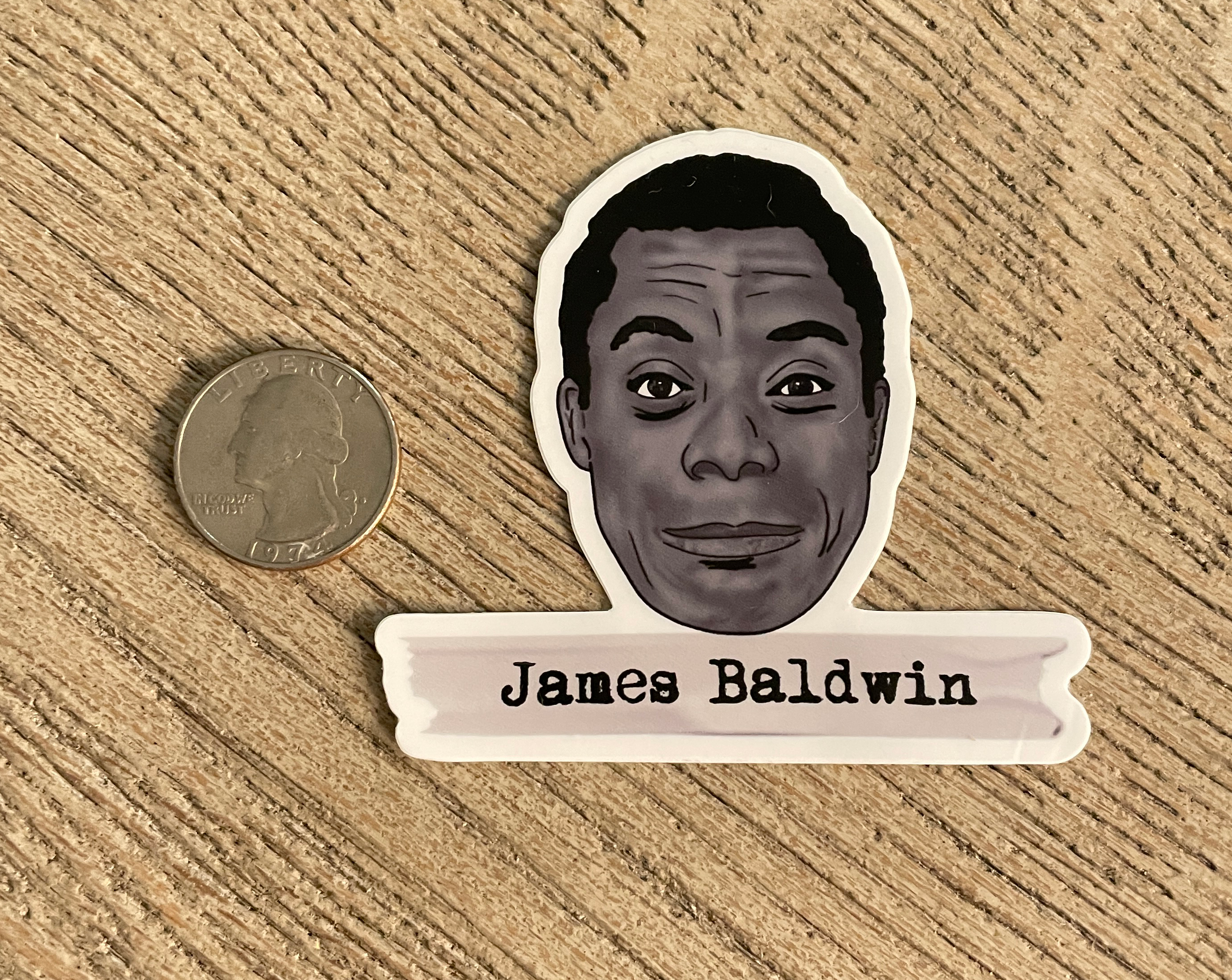 James Baldwin Sticker - Literary Heroes