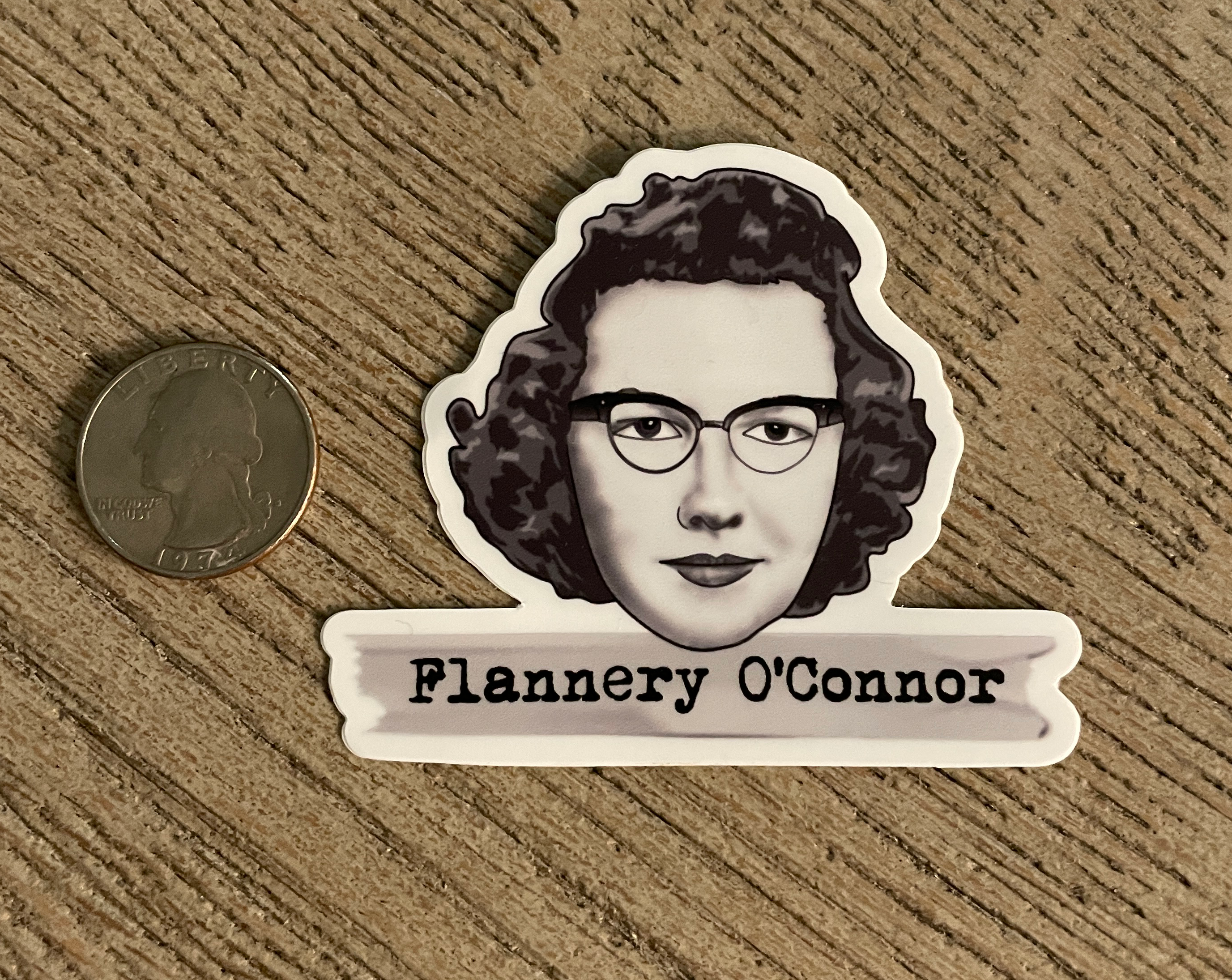 Flannery O'Connor Sticker - Literary Heroes