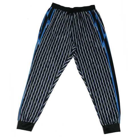 Black Beagletooth Track Pants